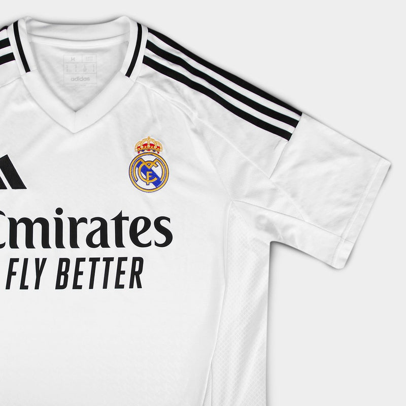 Camisa Real Madrid Home 24/25 Torcedor Adidas Masculina - Branco